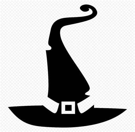 Silhouette witch hat svg